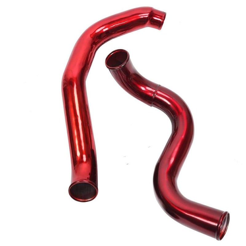 MOOSUN Turbo Intercooler kit Pipe Boot for Ford 6.0L CAC Intercooler Pipe Boot kit 03-07 Tube Powerstroke for Ford F250 F350 F450 F550 (Red) - Image 3
